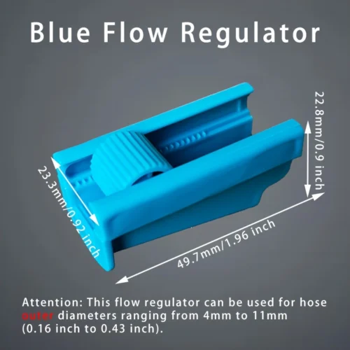 5pz regolatore flusso tubo valvola controllo acqua regolabile plastica