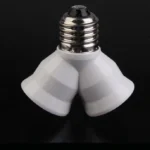 Adattatore Portalampada Lampadina E27 Sdoppiatore Doppio Attacco Lampada 985