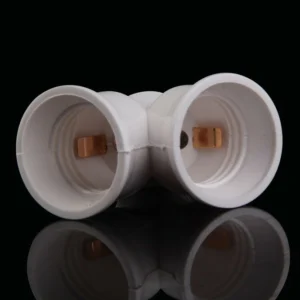 Adattatore Portalampada Lampadina E27 Sdoppiatore Doppio Attacco Lampada 985