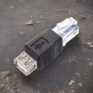 Adattatore Convertitore Ethernet RJ45 Maschio a USB Femmina Internet Cavo Lan