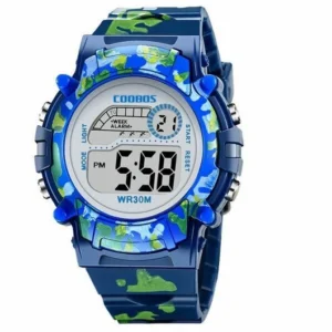 Orologio Mimetico Bambini Digitale Blue e Nero Water Resistant Bimbi