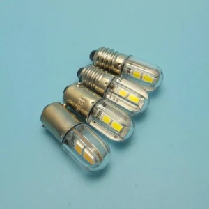 2 Lampadine Luce Bianca 4 LED SMD5050 24V BA9S baionetta T4W W6W auto camion
