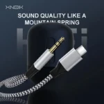 CAVO ADATTATORE TRECCIA DI NYLON ORO DA USB-C A JACK 3.5 CAVO 1M PER AUTO