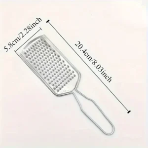 GRATTUGGIA GRATTAFORMAGGIO IN ACCIAIO INOSSIDABILE CON MANICO IN PLASTICA