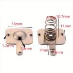 5 coppie Contatto a Molla per Batteria 18650 Positivo e Negativo Monobipolare