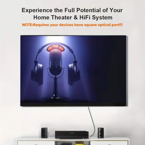 Cavo Audio Ottico Digitale Toslink [S/PDIF] Sound Bar TV per PS4 Fibra Ottica