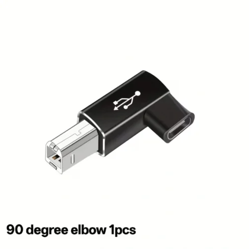 Adattatore USB C Femmina a MIDI 90 Gradi USB C Maschio a USB B per Stampanti