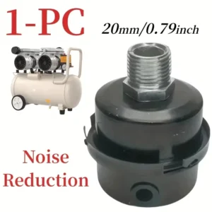 Silenziatore filtro aria in ferro G1/2 filettato da 20 mm compressore Rumore