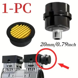 Silenziatore filtro aria in ferro G1/2 filettato da 20 mm compressore Rumore