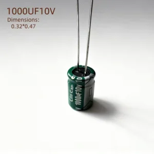 2 pezzi Condensatore Elettrolitico 1000UF10V Ripple Minimizzato