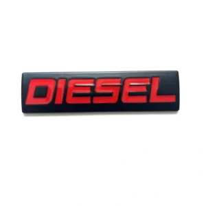 Adesivo Emblema Diesel 3D In metallo per Auto Camion Moto SUV 7cm x 2,5cm