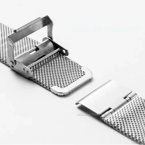 Cinturino Orologio Acciaio Inox 316L 19mm Maglia Sgancio Rapido Uomo
