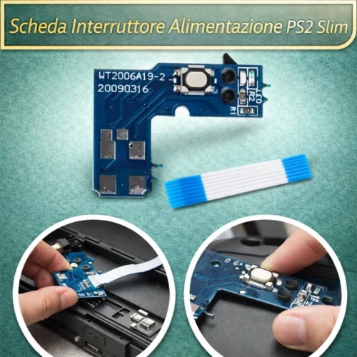 Scheda Interruttore Alimentazione PS2 Slim SCPH 7000 con Cavo Flex