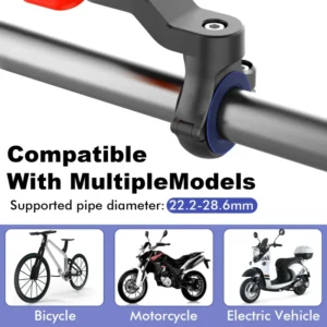 Supporto Smartphone Manubrio Moto Bici Universale 360° Staccabile BLU
