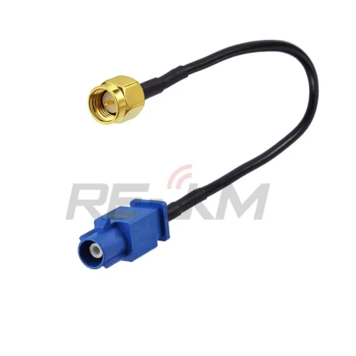 Cavo Antenna GPS SMA Maschio a Fakra C Blu 15cm per Autoradio Navigatore