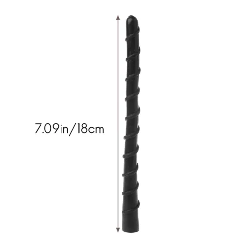 Antenna Auto Corta FM AM Universale 18cm Tetto Nero con Viti M4 M5 M6