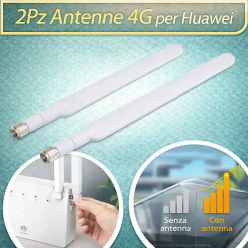 2x Antenna 4G LTE SMA Maschio 6dBi per Router Huawei B525 B535 CPE