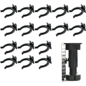 16pz Ganci Battiscopa Cucina 27mm Clip Zoccolini Piedini Mobili Facile Montaggio
