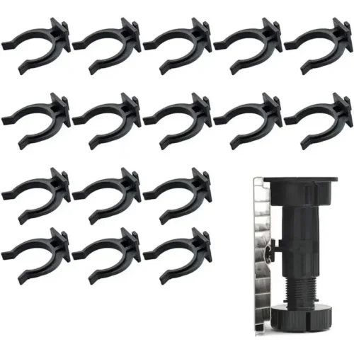 16pz Ganci Battiscopa Cucina 27mm Clip Zoccolini Piedini Mobili Facile Montaggio