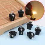 5 Lampadine T5 B8.5D Cruscotto Auto 12-24V 2W Gialle ABS Anti Vibrazioni