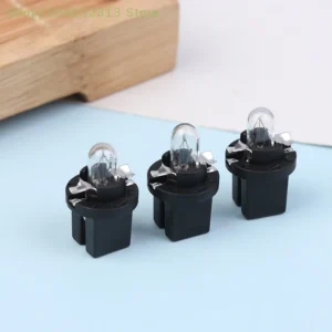5 Lampadine T5 B8.5D Cruscotto Auto 12-24V 2W Gialle ABS Anti Vibrazioni