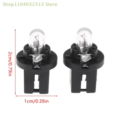 5 Lampadine T5 B8.5D Cruscotto Auto 12-24V 2W Gialle ABS Anti Vibrazioni