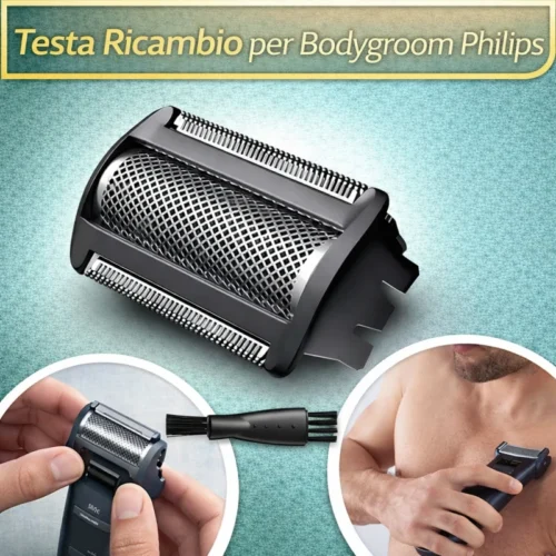 Testa Ricambio Bodygroom Philips Serie 3000 7000 BG TT Compatibile