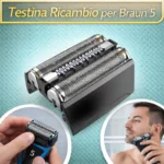 52B Testina Ricambio Rasoio Serie 5 Compatibile Braun S5 5020-5090