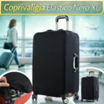Coprivaligia Elastico Protettivo Riutilizzabile per Viaggio Nero XL