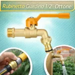 Rubinetto Giardino 1/2'' Ottone Valvola Sfera Antigelo -20°C Alta Resistenza