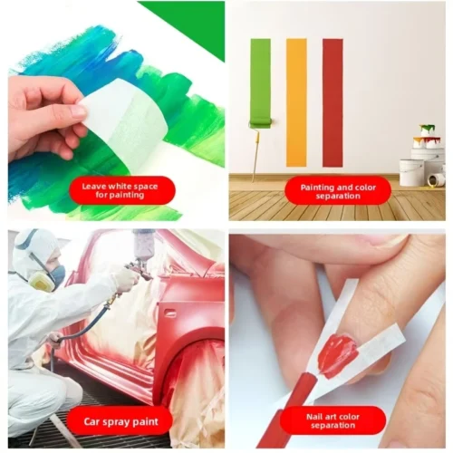 12 Rotoli Nastro Carta Colorato 1,5cm Imbianchino Fai Da Te Decorazioni