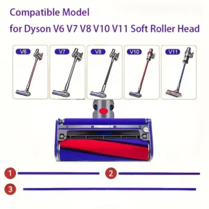 9 Strisce Pelliccia Morbide Ricambio Dyson V6 V7 V8 V10 V11 V15