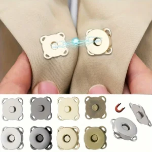 8 Paia Bottoni Magnetici da Cucire 14mm per Borse Cucito Fai Da Te