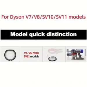 Coperchio Contenitore Polvere Dyson V7 V8 con Guarnizione O-Ring Ricambio