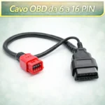Cavo Diagnostico OBD2 Adattatore 6 Pin a 16 Pin per Moto Honda Suzuki