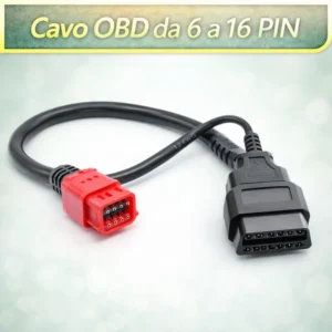 Cavo Diagnostico OBD2 Adattatore 6 Pin a 16 Pin per Moto Honda Suzuki