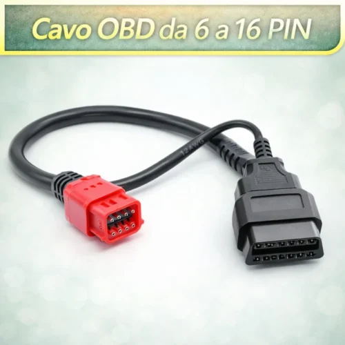Cavo Diagnostico OBD2 Adattatore 6 Pin a 16 Pin per Moto Honda Suzuki