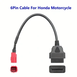 Cavo Diagnostico OBD2 Adattatore 6 Pin a 16 Pin per Moto Honda Suzuki