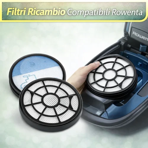 3 Filtri Ricambio Aspirapolvere Rowenta Swift Power Cyclone RO2910 RO2957