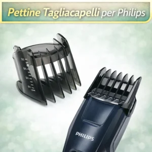 Pettine Tagliacapelli Philips QC5105 QC5115 QC5120 QC5130 3-21mm Neri