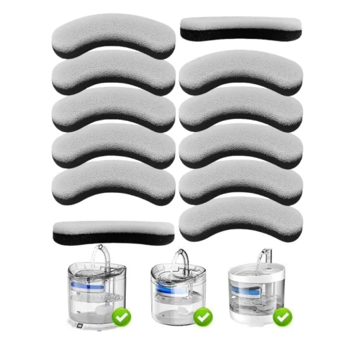 12 Filtri Fontana Acqua Cani Gatti Compatibili WF050 WF100 Carbone Attivo