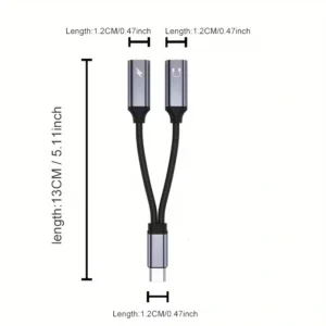 Adattatore USB-C Audio e Ricarica Sdoppiatore Cuffie Tipo C Galaxy
