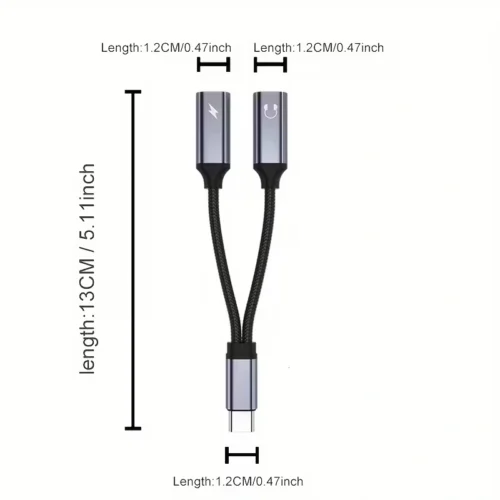 Adattatore USB-C Audio e Ricarica Sdoppiatore Cuffie Tipo C Galaxy