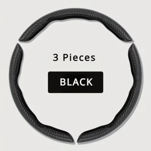 3x Coprivolante Fibra Carbonio Antiscivolo Universale Protezione Auto