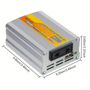 Inverter di Potenza 220W Inverter Solare USB Portatile da DC 12V a a AC 220V - immagine 3