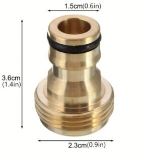ADATTATORE UGELLO IN OTTONE UNIVERSALE RUBINETTO FONTANA CUCINA GIARDINO - immagine 3