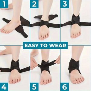 Tutore caviglia cavigliera fascia supporto piede traumi tallone - immagine 3