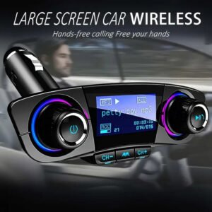 Trasmettitore FM per auto Adattatore per lettore MP3 Caricatore vivavoce - immagine 5