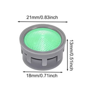 8 PZ Filtri Aeratori Rubinetto Cucina | Beccuccio Acqua ABS Verde Sostituzione - immagine 3