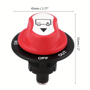 stacca batteria Interruttore isolatori per batteria per uso auto barche 100A - immagine 4